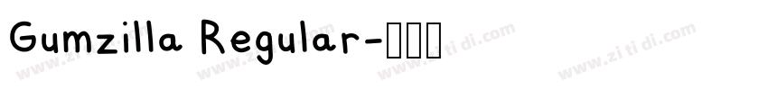 Gumzilla Regular字体转换